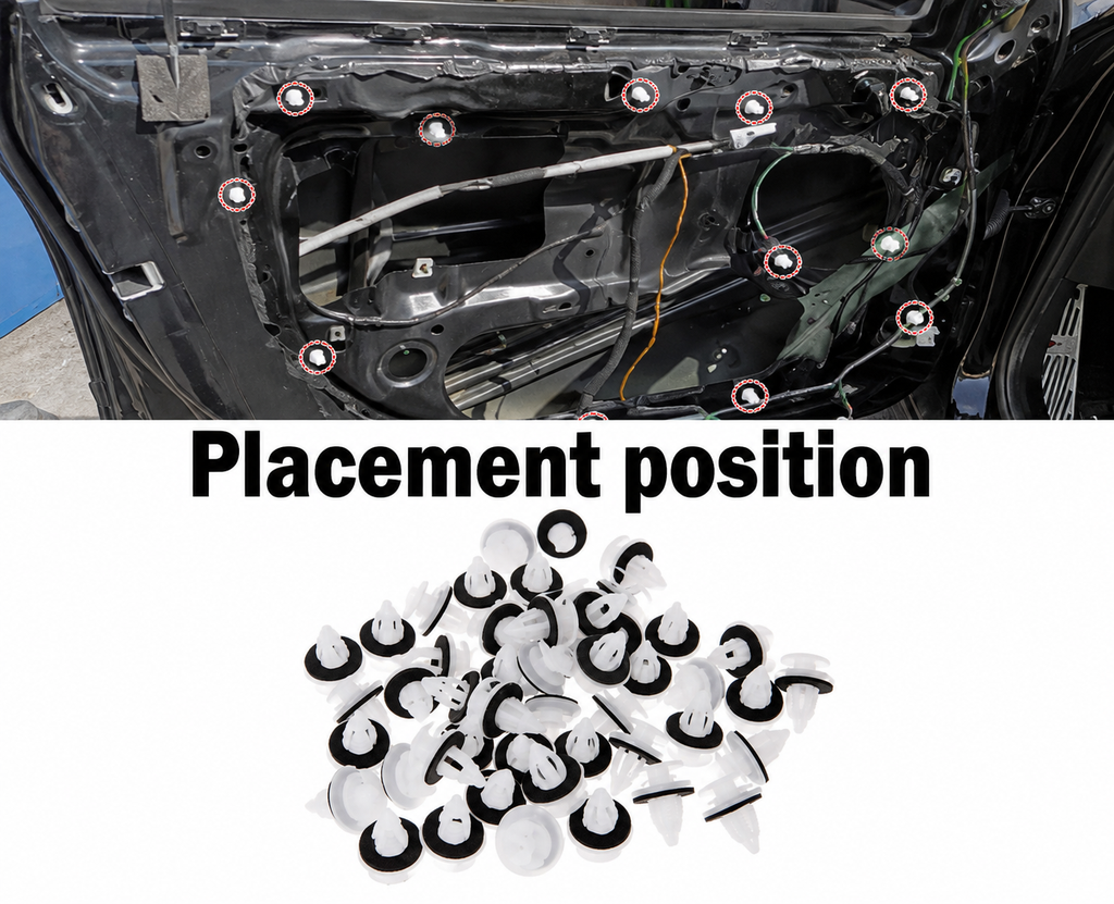 50PCS Door Panel Retainer Clips for BMW E81 E82 E87 E88 F20 E39 E60 F10 Interior Trim Fasteners
