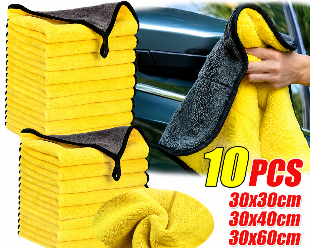 Car Wash Microfiber Towels Absorbent Cleaning Cloth Thickened Drying Towel 30x30 30x40 30x60cm