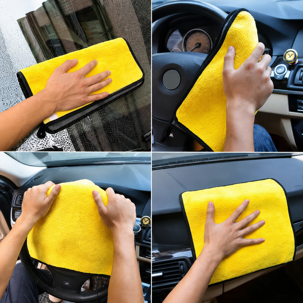 Car Wash Microfiber Towels Absorbent Cleaning Cloth Thickened Drying Towel 30x30 30x40 30x60cm