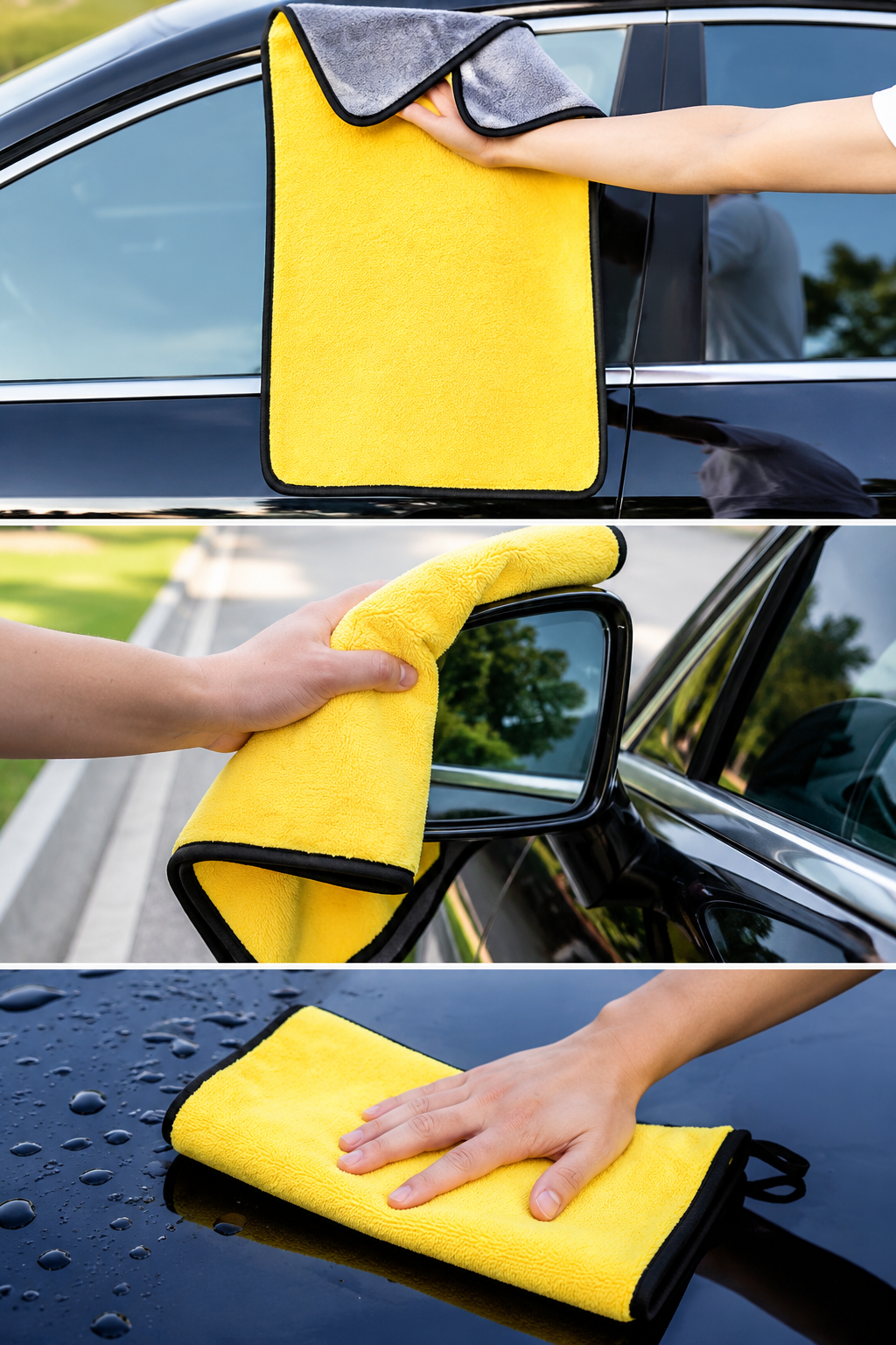 Car Wash Microfiber Towels Absorbent Cleaning Cloth Thickened Drying Towel 30x30 30x40 30x60cm