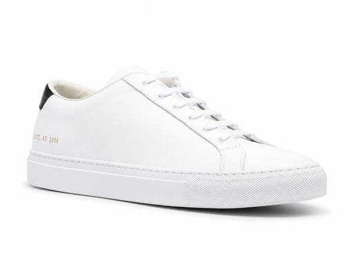 2026 Luxury Handmade White Sneakers for Men & Women – Casual Flat Lace-Up Leather Board Shoes