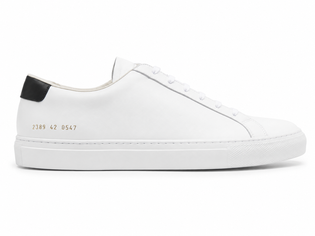 2026 Luxury Handmade White Sneakers for Men & Women – Casual Flat Lace-Up Leather Board Shoes