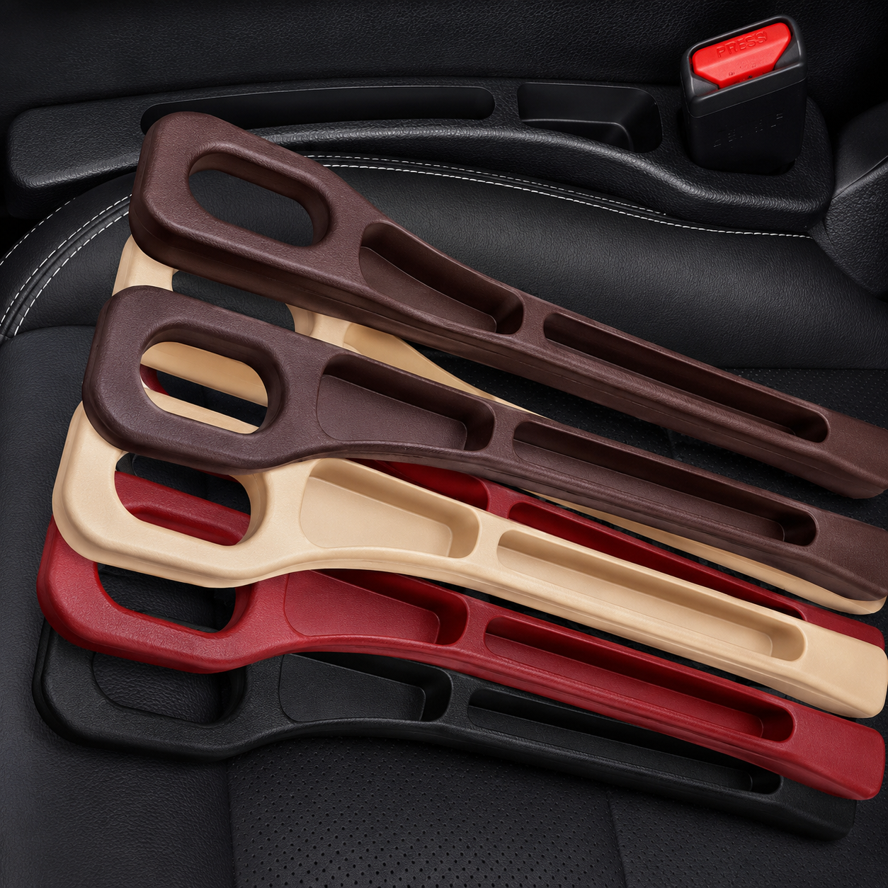 2PCS Car Seat Gap Filler Leak-Proof Phone Wallet Holder for Cars