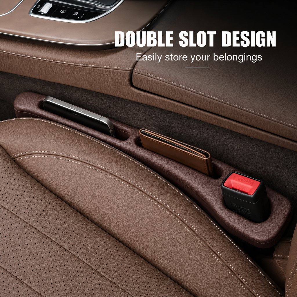 2PCS Car Seat Gap Filler Leak-Proof Phone Wallet Holder for Cars