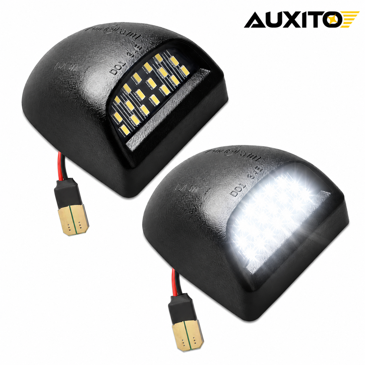 2Pcs LED Number License Plate Number Light For Chevrolet Avalanche Silverado Traverse Cadillac Escalade GMC Yukon Plate Lights