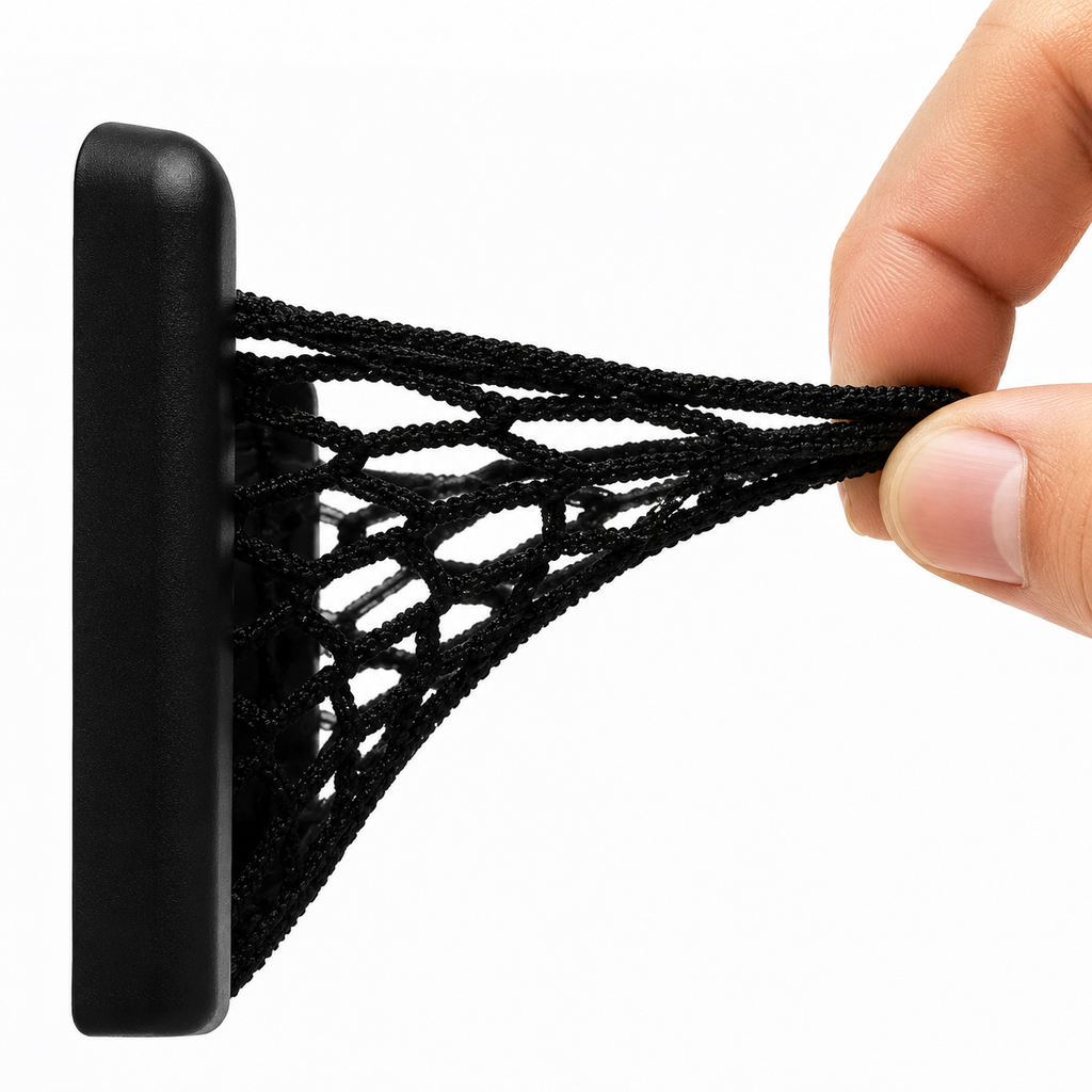 Universal Car Organizer Mesh Storage Bag with Adhesive Net Pocket for Phone Keys Accessories Interior Storage