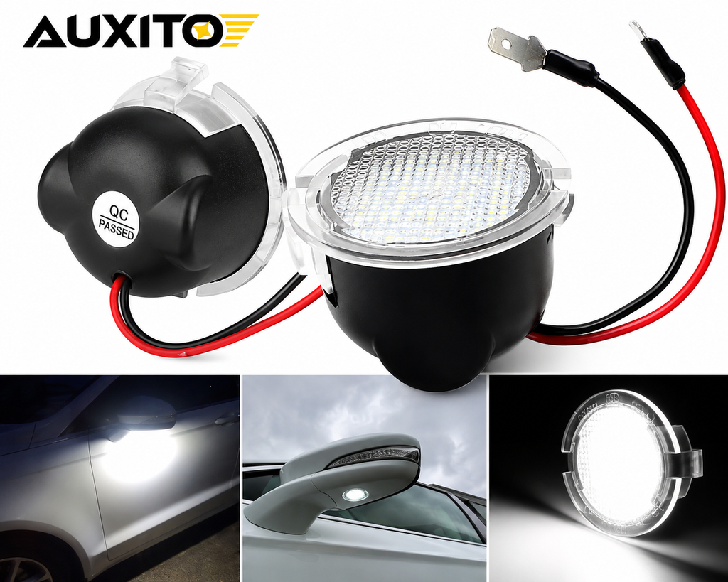 2Pcs LED Rear View Mirror Puddle Lights For Ford & Lincoln