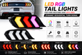 LED RGB Tail Lights for Ford Mustang S550 2015–2023 with Dynamic Sequential Turn Signals