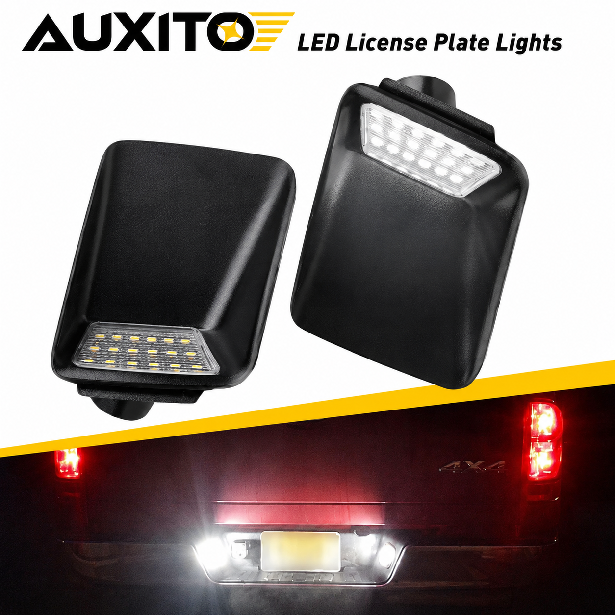 LED License Plate Light Set for Chevrolet Colorado GMC Canyon 2004-2012 Rear Bumper Lamps 6000K IP67