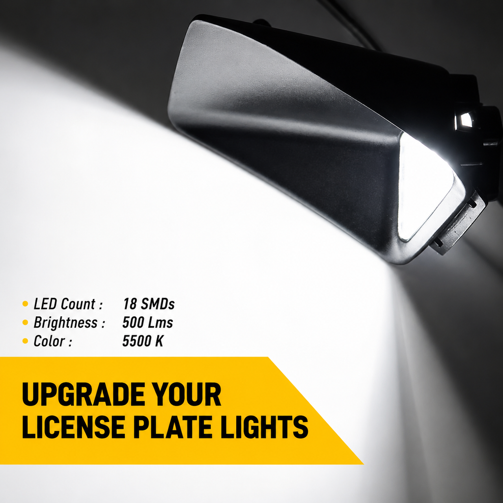 LED License Plate Light Set for Chevrolet Colorado GMC Canyon 2004-2012 Rear Bumper Lamps 6000K IP67