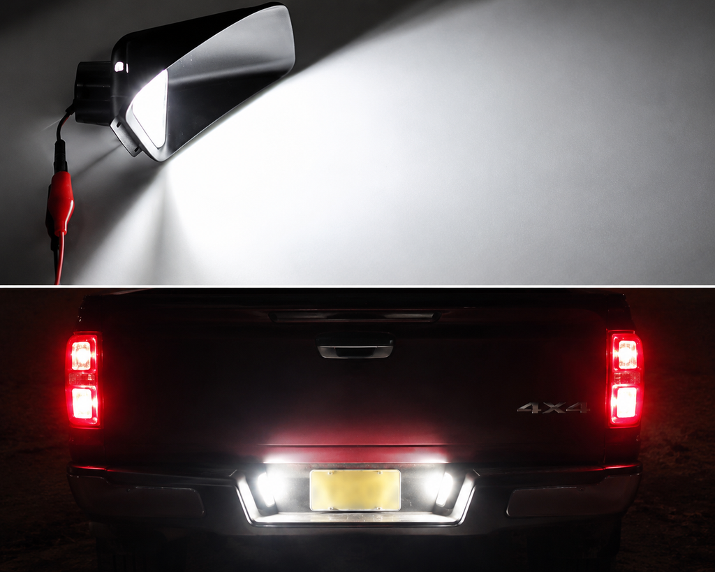 LED License Plate Light Set for Chevrolet Colorado GMC Canyon 2004-2012 Rear Bumper Lamps 6000K IP67