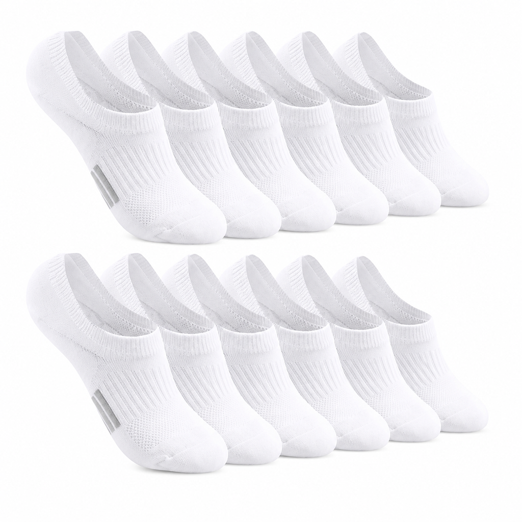 6 Pairs No Show Socks Women Men Anti Slip Low Cut Invisible Sneaker Socks