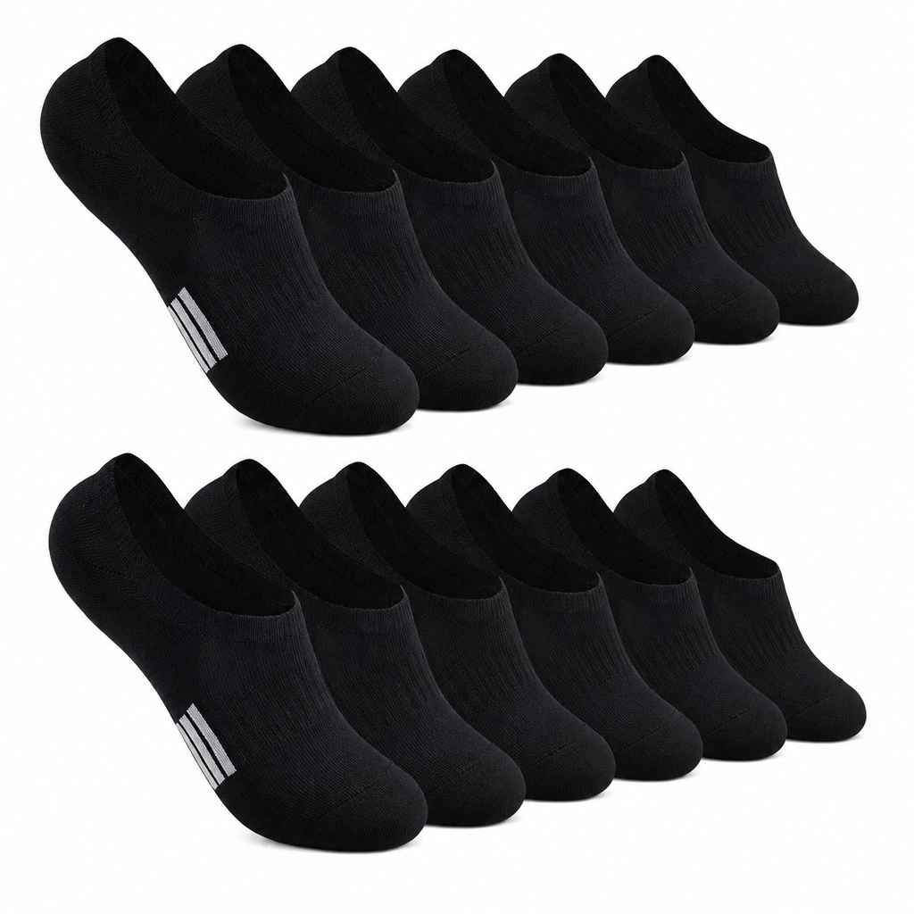 6 Pairs No Show Socks Women Men Anti Slip Low Cut Invisible Sneaker Socks