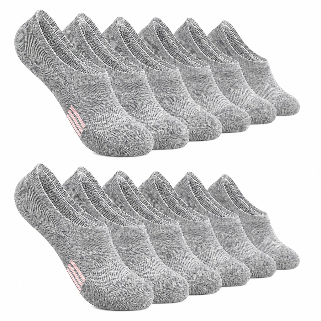 6 Pairs No Show Socks Women Men Anti Slip Low Cut Invisible Sneaker Socks