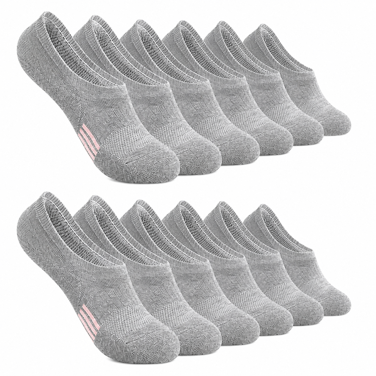 6 Pairs No Show Socks Women Men Anti Slip Low Cut Invisible Sneaker Socks