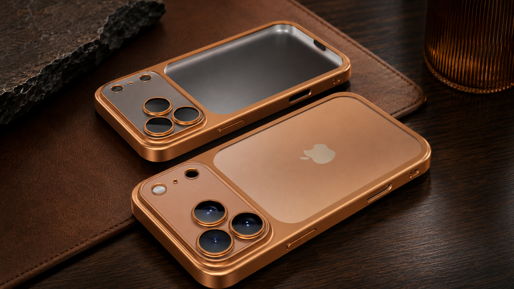 Luxury Matte Transparent Phone Case for iPhone 17/16/15/14/13/12/11 Pro Max – Shockproof Metallic Frame Cover with Camera Lens Protection